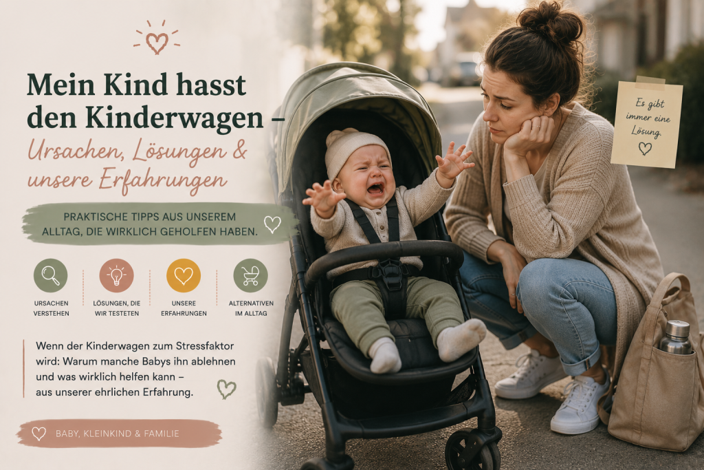 Es gibt Dinge, die kein Elternratgeber ankündigt. Zum Beispiel ein Kind, das den Kinderwagen grundsätzlich ablehnt – konsequent und von Anfang an.