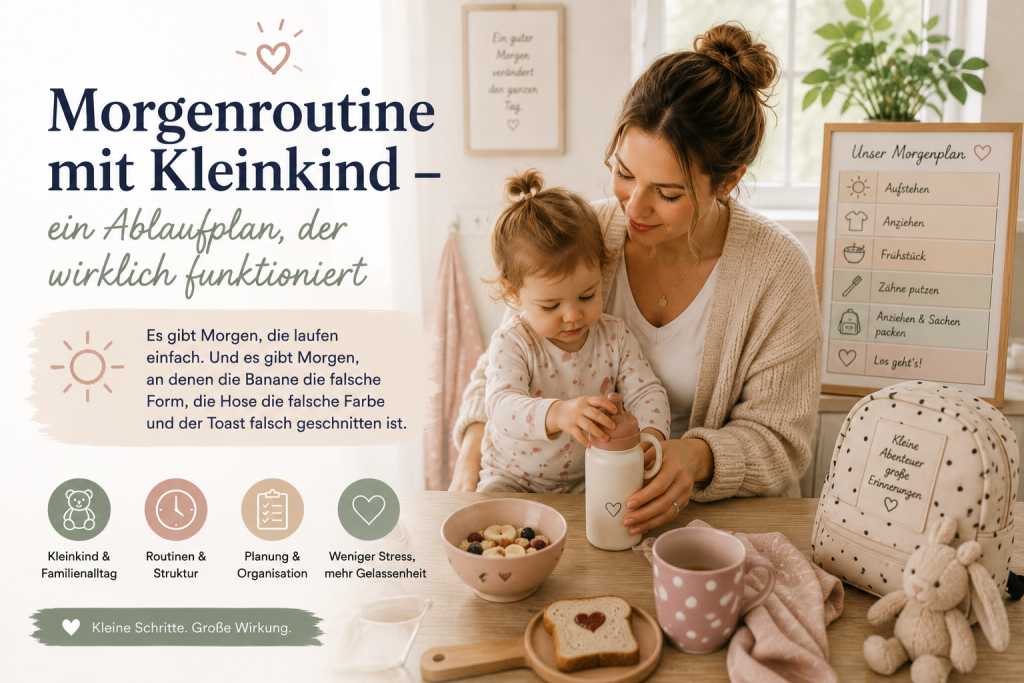 Es gibt Morgen, die laufen einfach. Und es gibt Morgen, an denen die Banane die falsche Form, die Hose die falsche Farbe und der Toast falsch geschnitten ist.