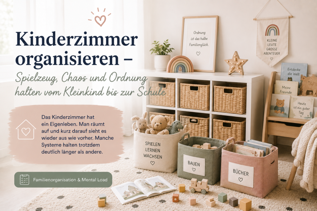 Das Kinderzimmer hat ein Eigenleben. Man räumt auf und kurz darauf sieht es wieder aus wie vorher. Manche Systeme halten trotzdem deutlich länger als andere.