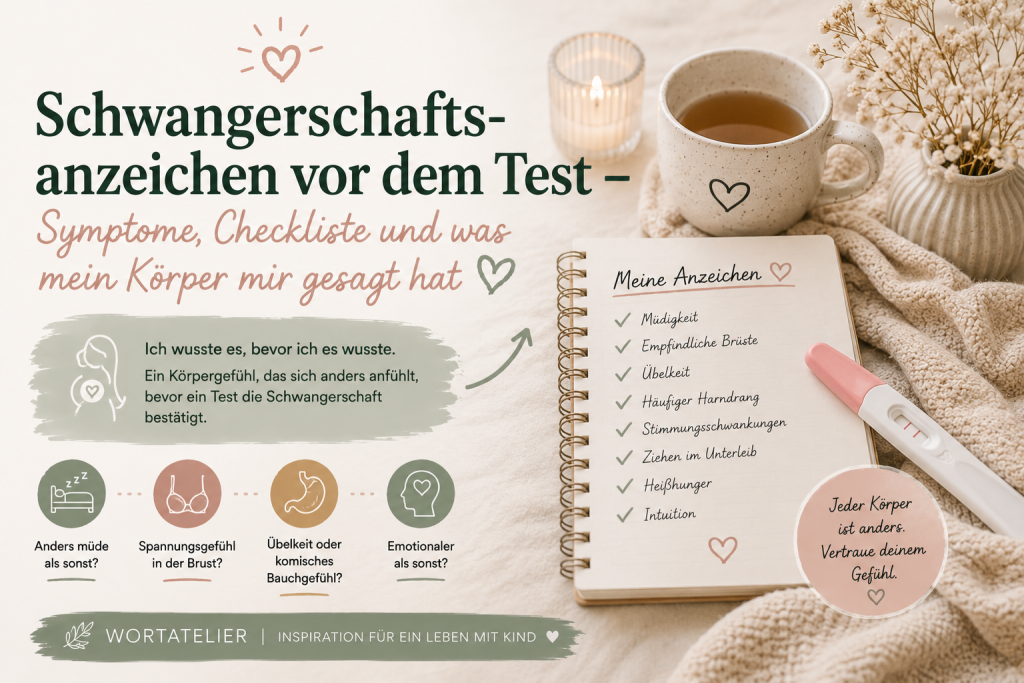 Ich wusste es, bevor ich es wusste. Ein Körpergefühl, das sich anders anfühlt, bevor ein Test die Schwangerschaft bestätigt – genau diesen Veränderungen geht der Artikel nach.